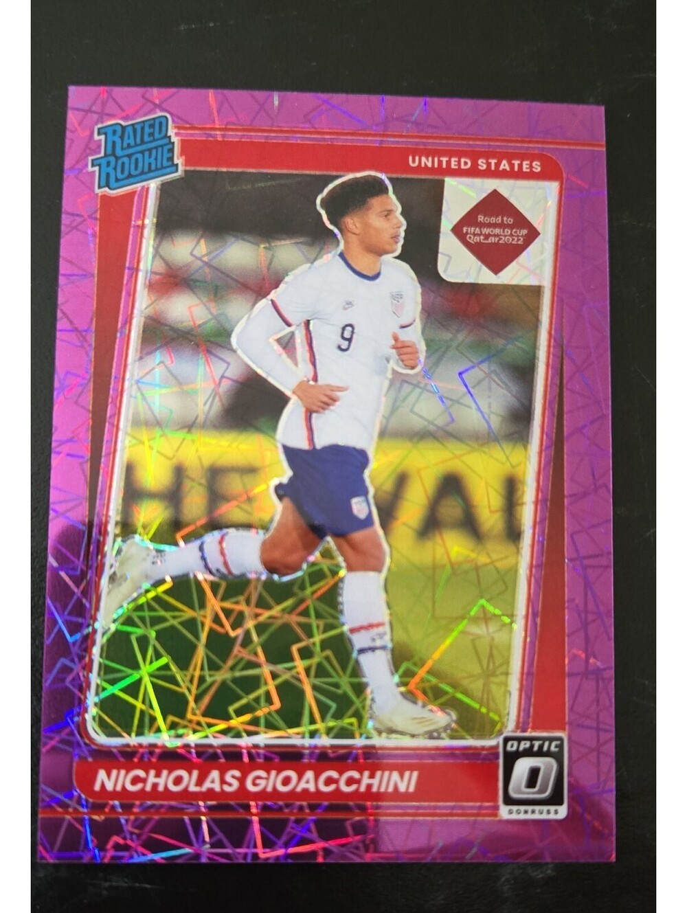 2021-22 Panini Donruss Road to Qatar - Rated Rookie Nicholas Gioacchini #190...